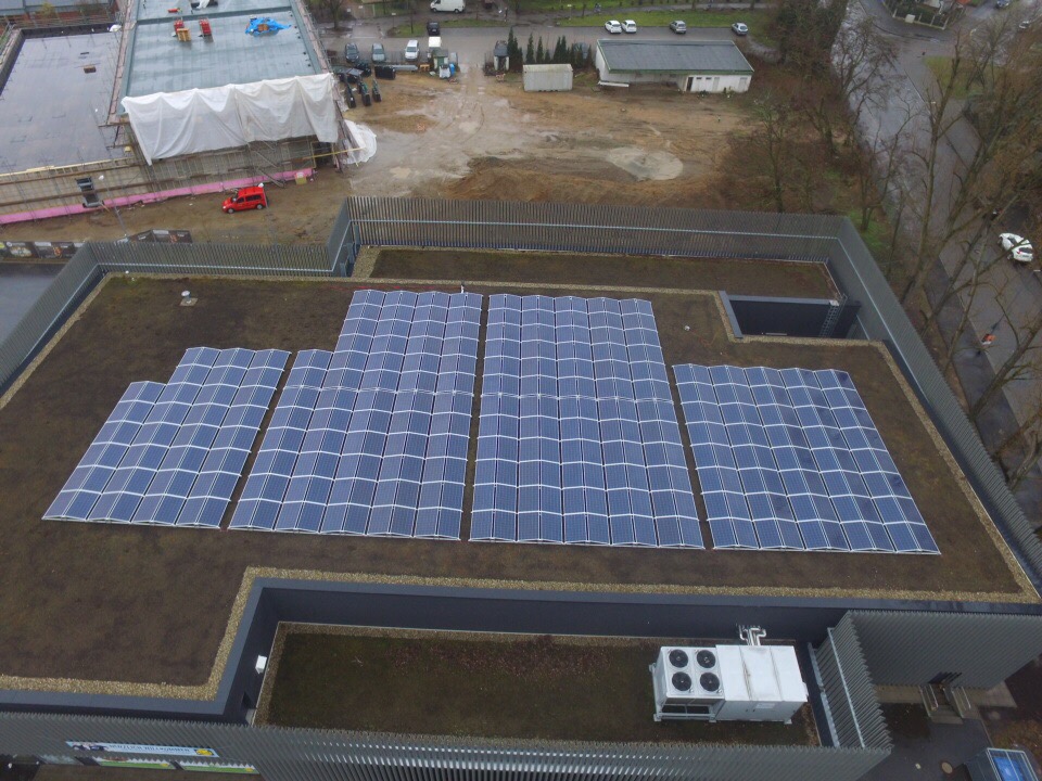 Ost / West Aufständerungen Flachdach